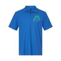 I Wear Teal For My Daughter Cervical Cancer Awareness Gift Softstyle Adult Sport Polo