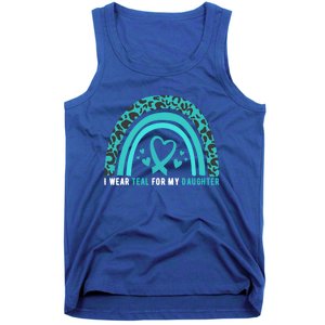 I Wear Teal For My Daughter Cervical Cancer Awareness Gift Tank Top