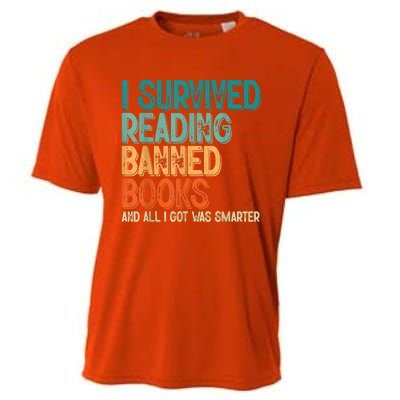 Im With The Banned I Survived Reading Banned Books Cooling Performance Crew T-Shirt