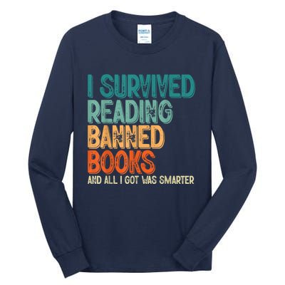 Im With The Banned I Survived Reading Banned Books Tall Long Sleeve T-Shirt