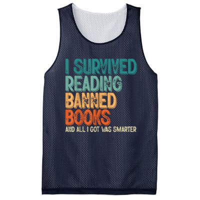 Im With The Banned I Survived Reading Banned Books Mesh Reversible Basketball Jersey Tank