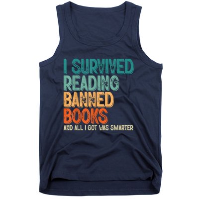 Im With The Banned I Survived Reading Banned Books Tank Top