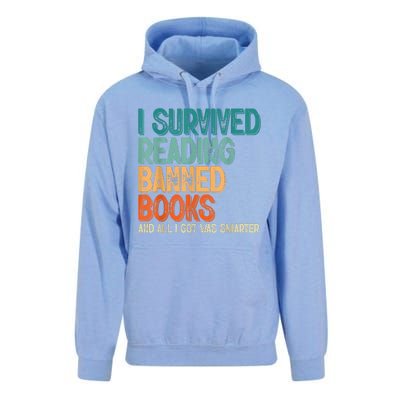 Im With The Banned I Survived Reading Banned Books Unisex Surf Hoodie