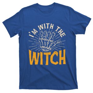 IM With The Witch Funny Couples Husband Halloween Witches Gift T-Shirt