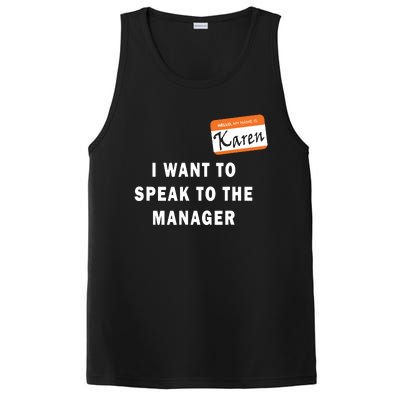 I Want To Speak To The Manager Karen Halloween Costume Funny PosiCharge Competitor Tank