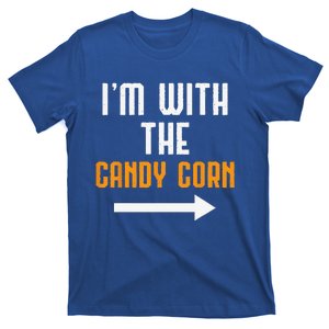 Im With The Candy Corn Costume Funny Halloween Couple T-Shirt