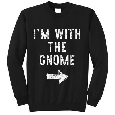 IM With The Gnome Costume Halloween Matching Couple Sweatshirt