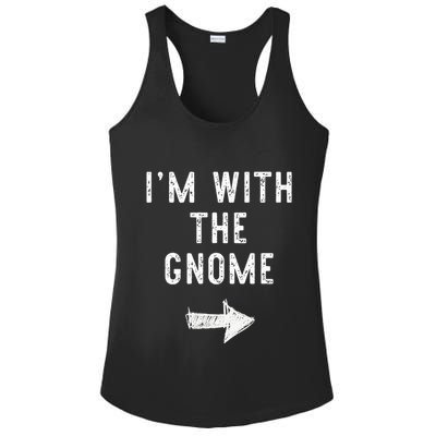 IM With The Gnome Costume Halloween Matching Couple Ladies PosiCharge Competitor Racerback Tank