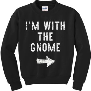 IM With The Gnome Costume Halloween Matching Couple Kids Sweatshirt