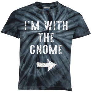 IM With The Gnome Costume Halloween Matching Couple Kids Tie-Dye T-Shirt