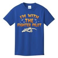 Im With The Fighter Pilot Pilothalloween Couples Costume Gift Kids T-Shirt