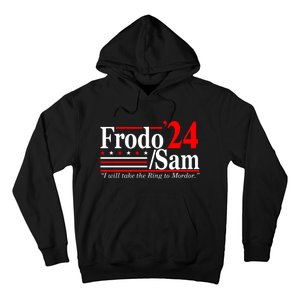 I Will Take The Ring To Mordor Frodo Sam Funny Quote Hoodie