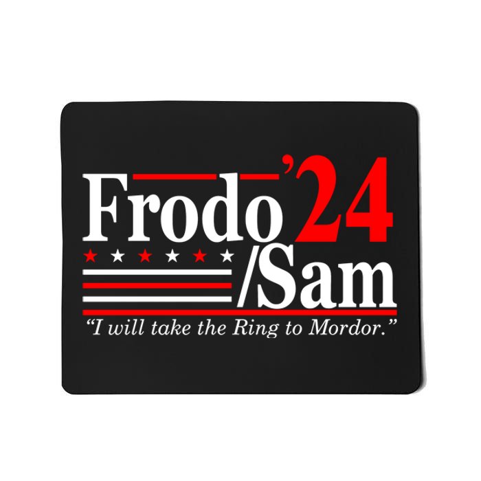 I Will Take The Ring To Mordor Frodo Sam Funny Quote Mousepad