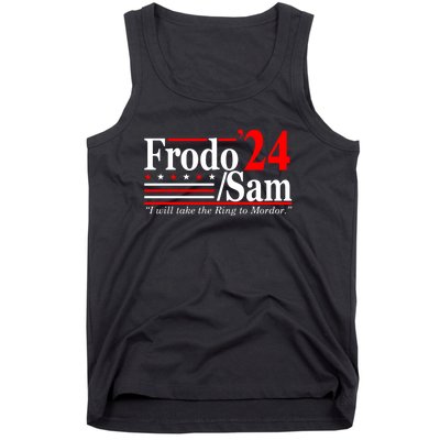 I Will Take The Ring To Mordor Frodo Sam Funny Quote Tank Top