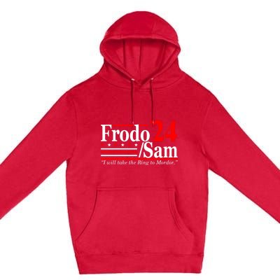 I Will Take The Ring To Mordor Frodo Sam Funny Quote Premium Pullover Hoodie