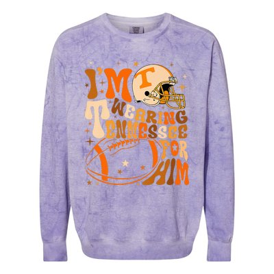 Im Wearing Tennessee Orange For Him Tennessee Football Colorblast Crewneck Sweatshirt