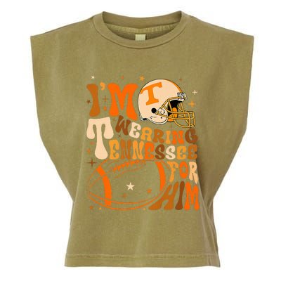 Im Wearing Tennessee Orange For Him Tennessee Football Garment-Dyed Women's Muscle Tee