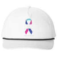 I Won Thyroid Cancer Awareness Thyroid Cancer Ribbon Snapback Five-Panel Rope Hat