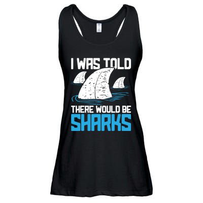 I Was Told There Would Be Sharks Biologist Shark Lovers Ladies Essential Flowy Tank