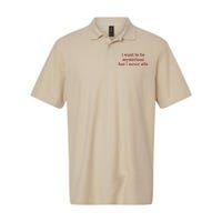 I Want To Be Mysterious But I Never Stfu Softstyle Adult Sport Polo