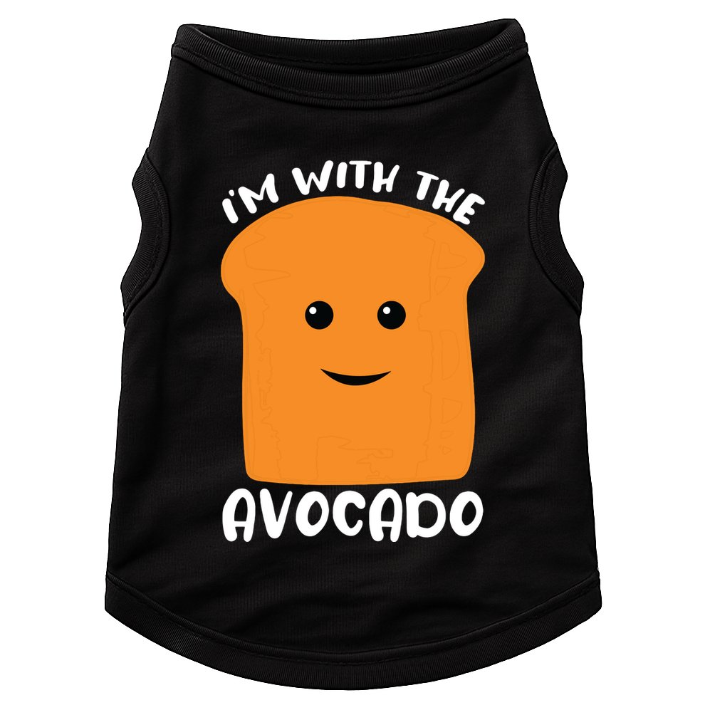 Im With The Avocado Toast Doggie Tank