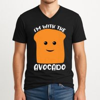 Im With The Avocado Toast V-Neck T-Shirt