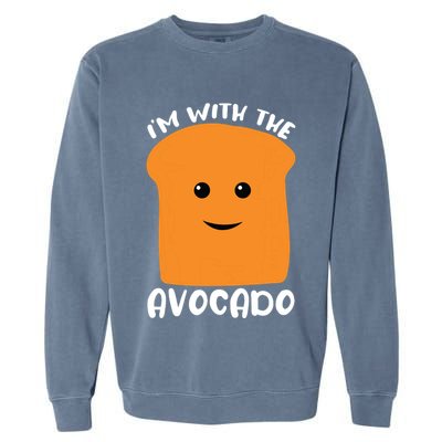Im With The Avocado Toast Garment-Dyed Sweatshirt