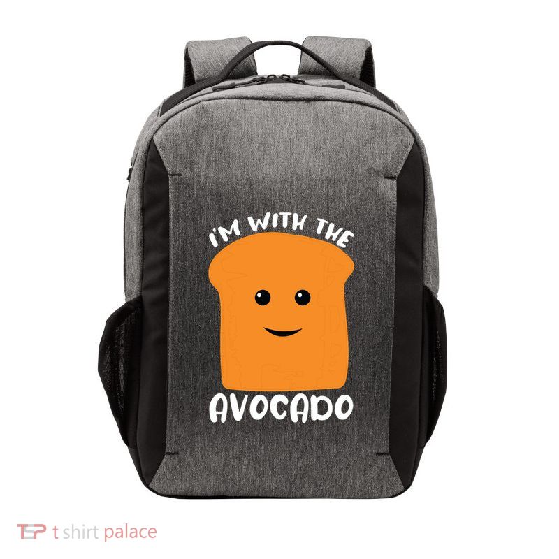 Im With The Avocado Toast Vector Backpack