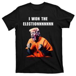 I Won The Election Funny Trump Prisoner Halloween Costume T-Shirt