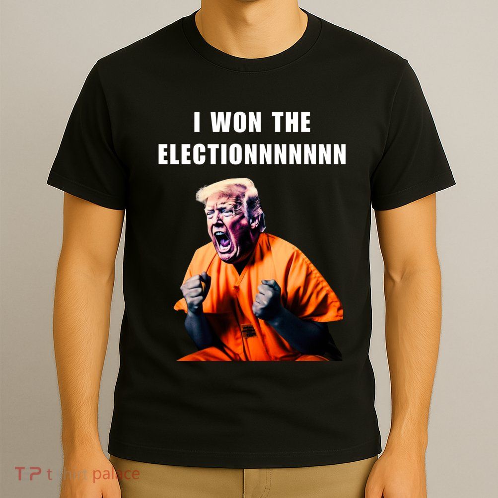 I Won The Election Funny Trump Prisoner Halloween Costume T-Shirt