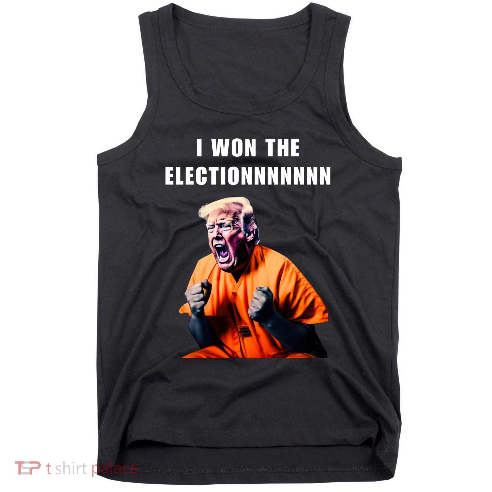 I Won The Election Funny Trump Prisoner Halloween Costume Tank Top