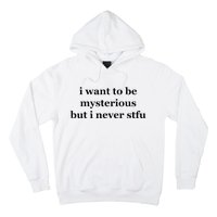 I Want To Be Mysterious But I Never Stfu Hoodie