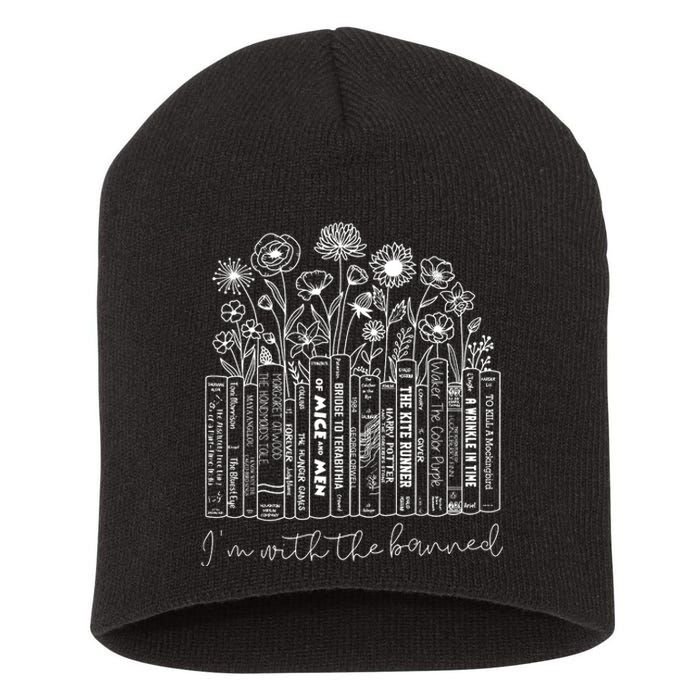 I'm With The Banned Book Short Acrylic Beanie