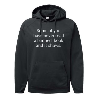 I'm With The Banned Books Read Banned Books Performance Fleece Hoodie