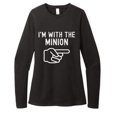 Im With The Minion Funny Couples Matching Halloween Costume Womens CVC Long Sleeve Shirt