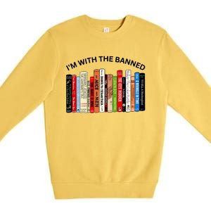 I'm With The Banned Book Premium Crewneck Sweatshirt