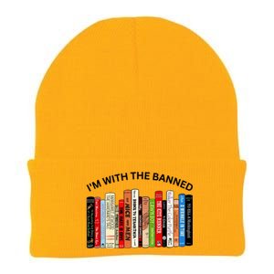 I'm With The Banned Book Knit Cap Winter Beanie