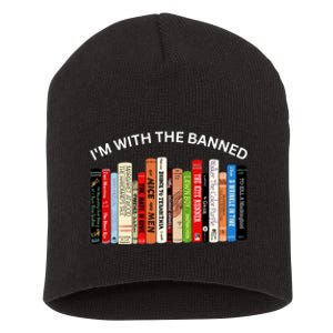 I'm With The Banned Book Short Acrylic Beanie