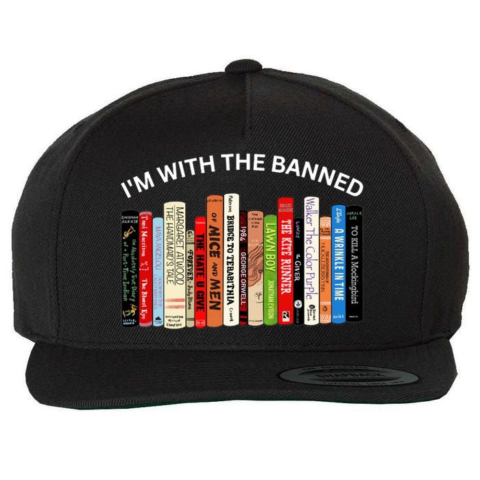 I'm With The Banned Book Wool Snapback Cap