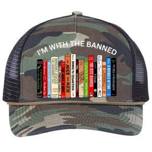 I'm With The Banned Book Retro Rope Trucker Hat Cap