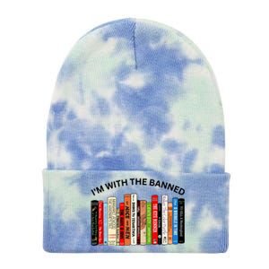 I'm With The Banned Book Tie Dye 12in Knit Beanie