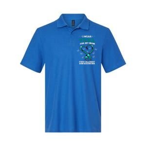 I Wear Teal For My Mom Food Allergy Awareness Cute Gift Softstyle Adult Sport Polo