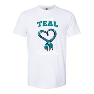 I Wear Teal For My Mom Food Allergy Awareness Cute Gift Softstyle CVC T-Shirt