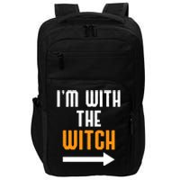 I'm With The Witch Funny Halloween Costume Impact Tech Backpack