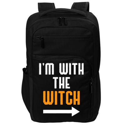 I'm With The Witch Funny Halloween Costume Impact Tech Backpack