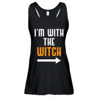 I'm With The Witch Funny Halloween Costume Ladies Essential Flowy Tank