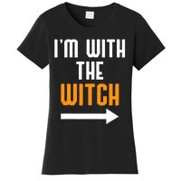 I'm With The Witch Funny Halloween Costume Women's T-Shirt