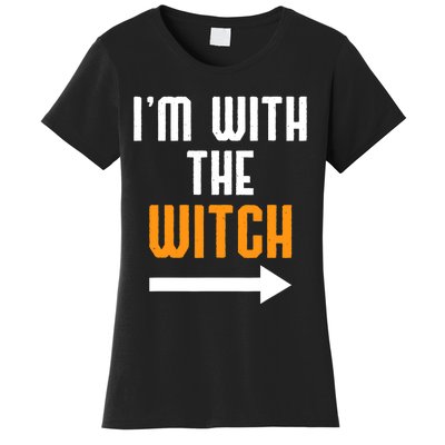 I'm With The Witch Funny Halloween Costume Women's T-Shirt