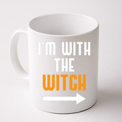 I'm With The Witch Funny Halloween Costume Coffee Mug