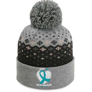 I Wear Teal For My Friend Sexual Assault Awareness Gift The Baniff Cuffed Pom Beanie